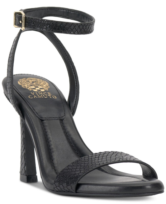 Vince Camuto Penelopy Dress Sandals Black Leather Size 8MUS