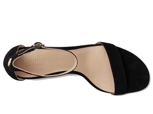 Lauren Ralph Lauren Allie Dress Sandals Black, Size 7.5MUS