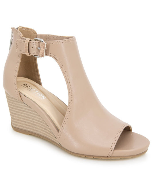 Kenneth Cole Reaction Gracie Wedge Sandals Size 6US - Chai