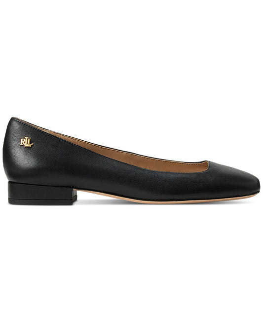 Lauren Ralph Lauren Emellie Ballet Flats Black, Size 11MUS