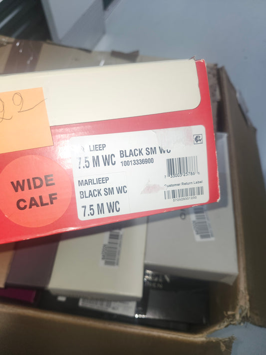 Style & Company Marliee Wide Calf Motorcycle Boots 7.5