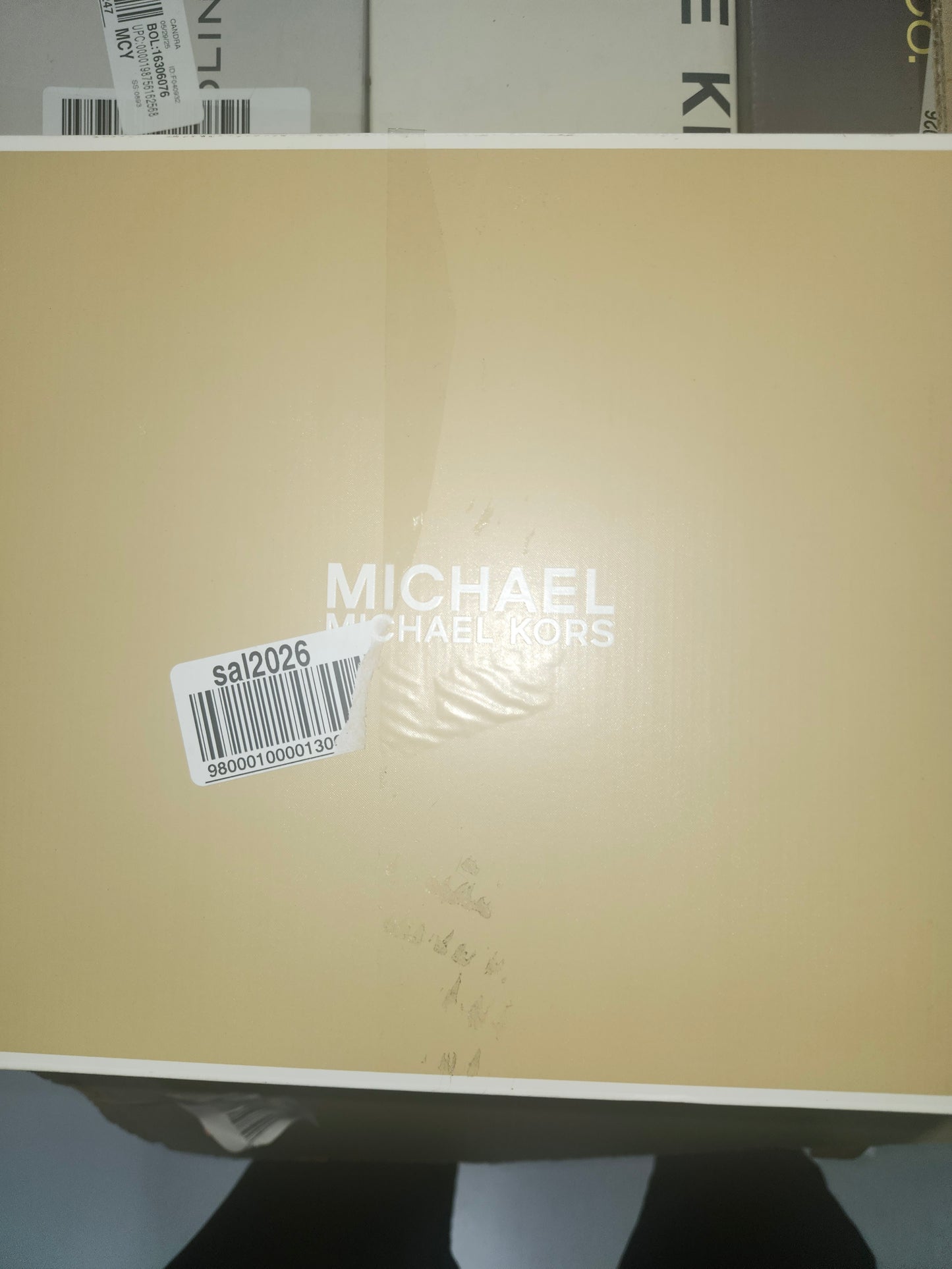 MICHAEL Michael Kors Mandy Wedge Sandals, Black Leather Size 7M