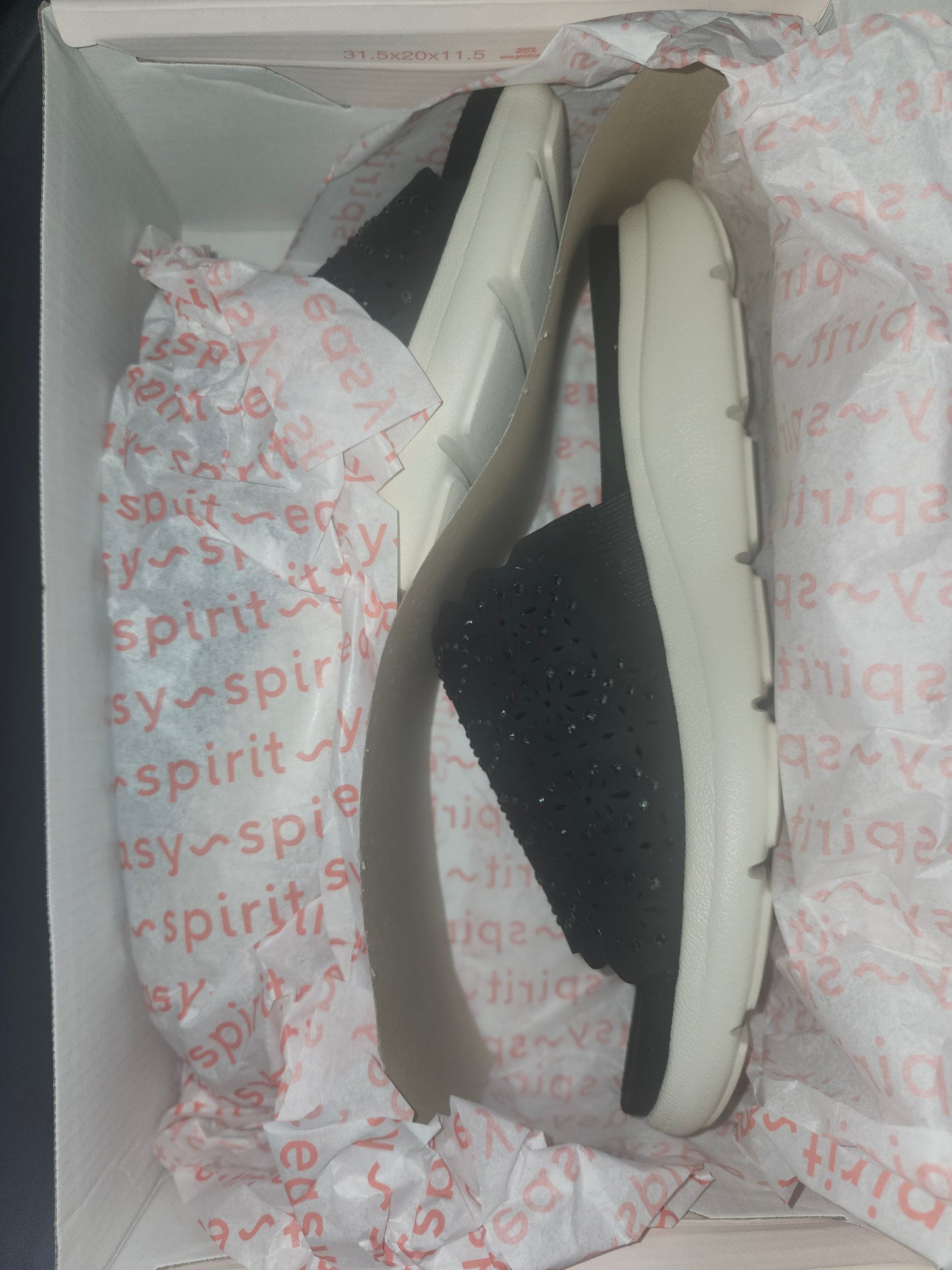 Easy Spirit Alora Womens Black Sandal Size 9W