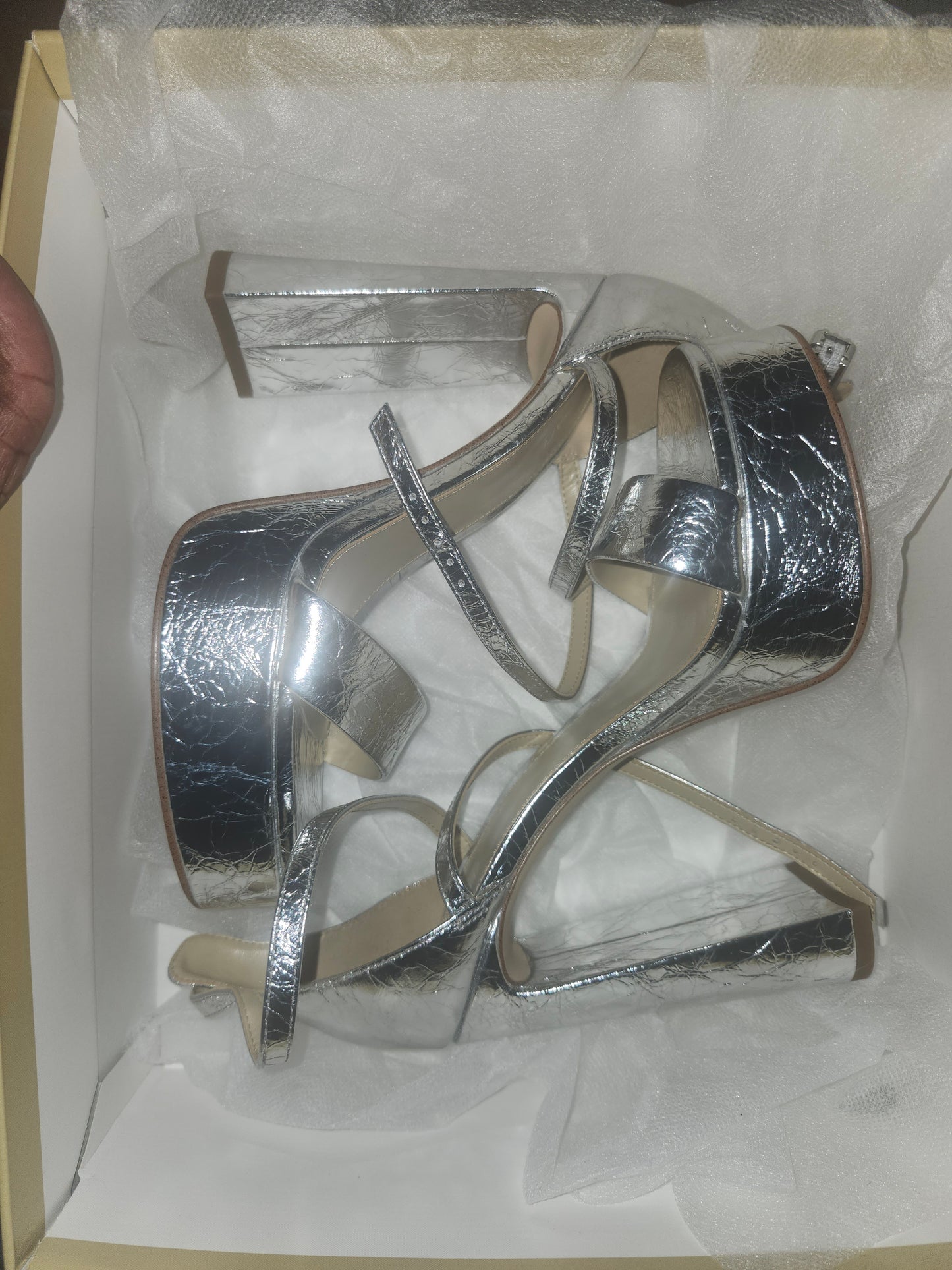 Michael Kors Metallic Cami Platforms