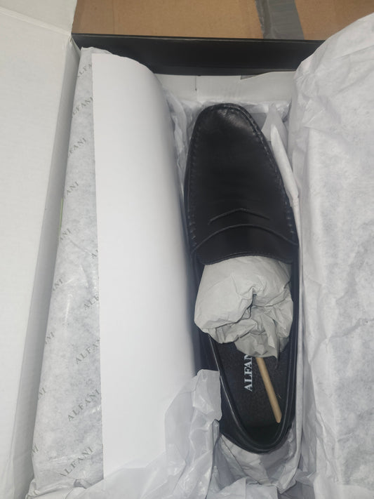 Alfani Masonn Penny Loafers, Size 10.5US - Black