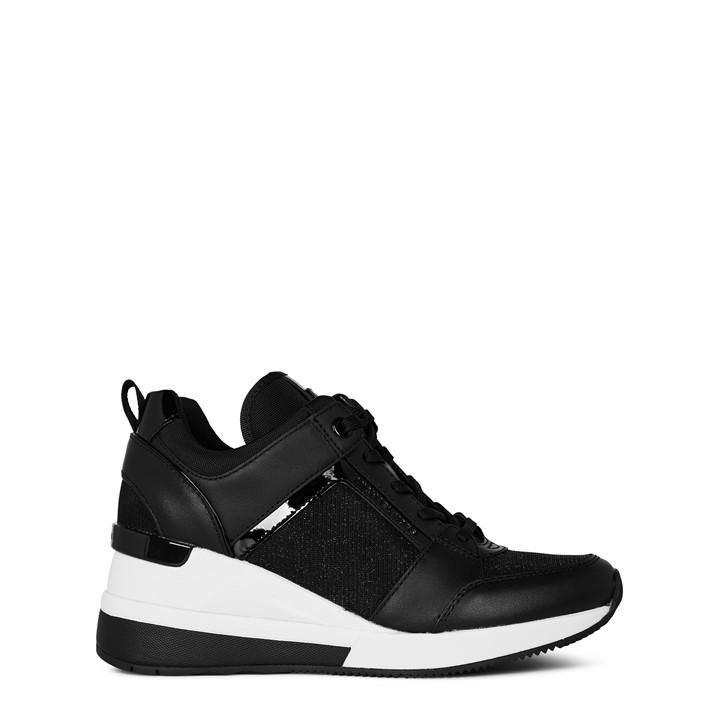 Michael Kors Georgie Trainer Sneakers Black, Size 8MUS