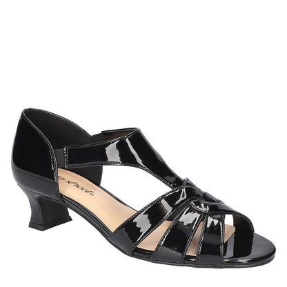 Easy Street Essie Dress Sandals, Size 8, Black Patent