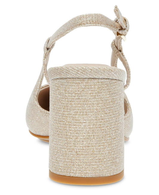 Anne Klein Brooklyn Slingback Dress Pumps 5.5MUS - Natrl/Pltm