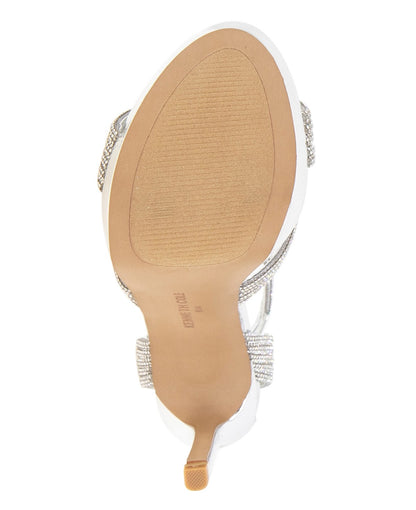 Kenneth Cole New York Nadine Sandals, Silver Jewel, Size 9.5US