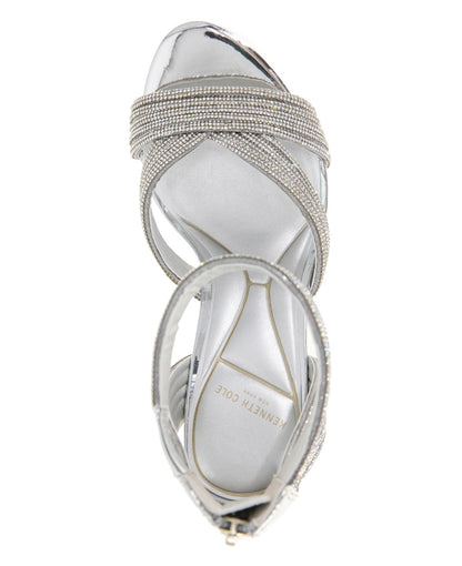 Kenneth Cole New York Nadine Sandals, Silver Jewel, Size 9.5US