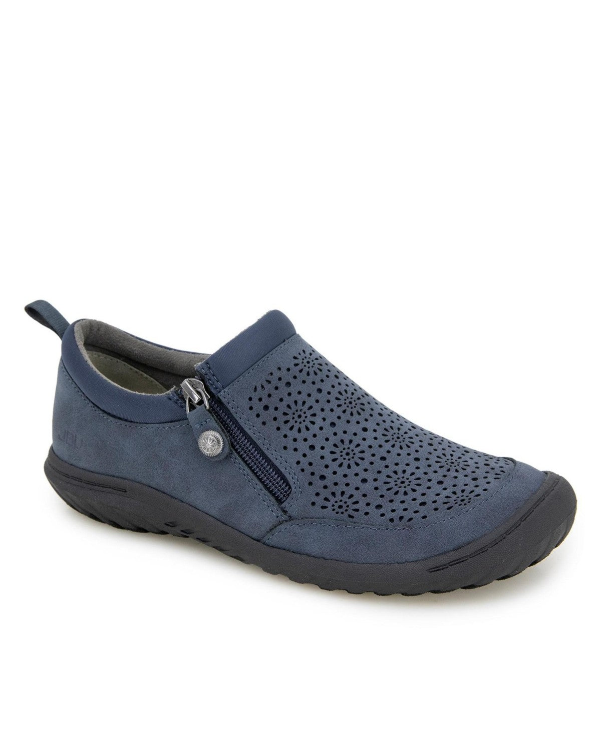 Jbu Women's Avery Navy Round Toe Flats Size 9.5MUS