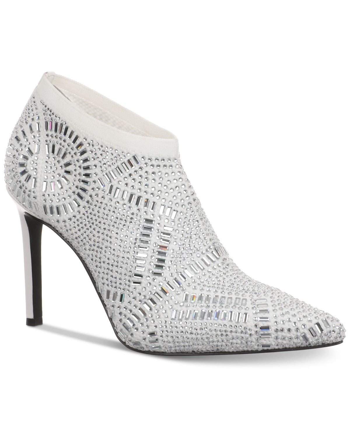 Thalia Sodi Karmen Ankle Booties White Flyknit Size 5.5MUS