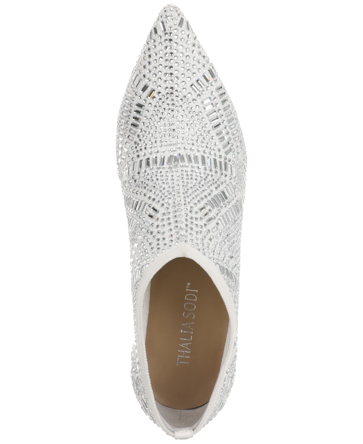 Thalia Sodi Karmen Ankle Booties White Flyknit Size 5.5MUS