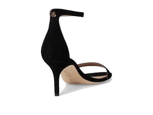 Lauren Ralph Lauren Allie Dress Sandals Black, Size 7.5MUS