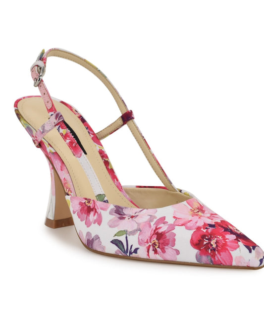Nine West Vassa Dress Pumps 8.5MUS - Pink Tea Party Floral