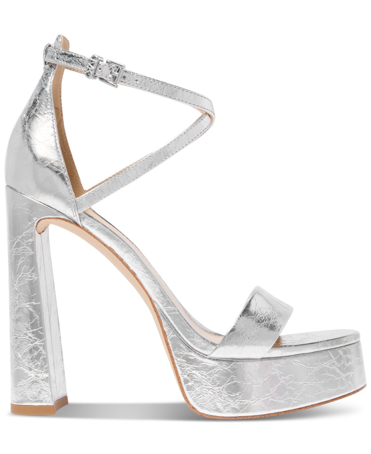 Michael Kors Cami Platform Sandals Silver, Size 6MUS