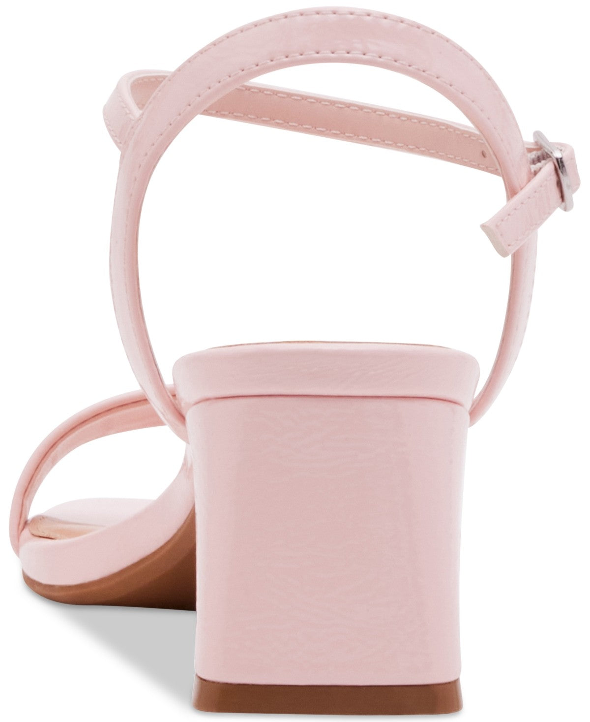 Madden Girl Birdie Block-Heel Sandals Rose Patent Size 8MUS