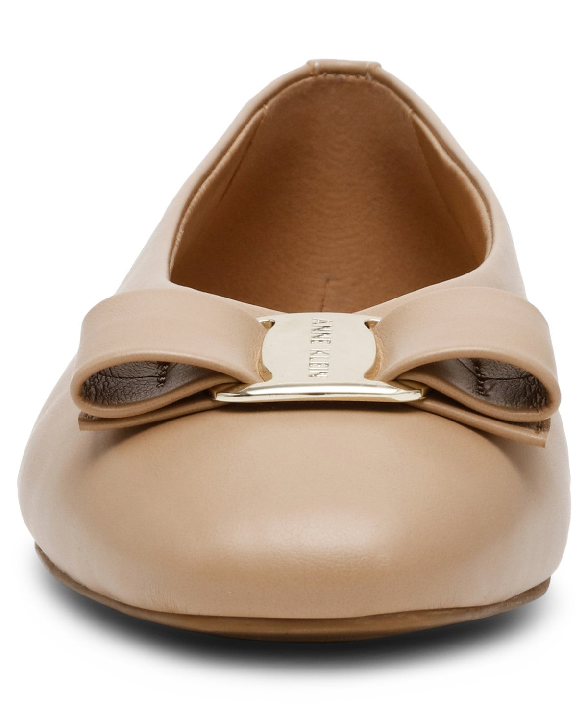 Anne Klein Willow Flat Shoes, Biscotti Leather Size 8 M