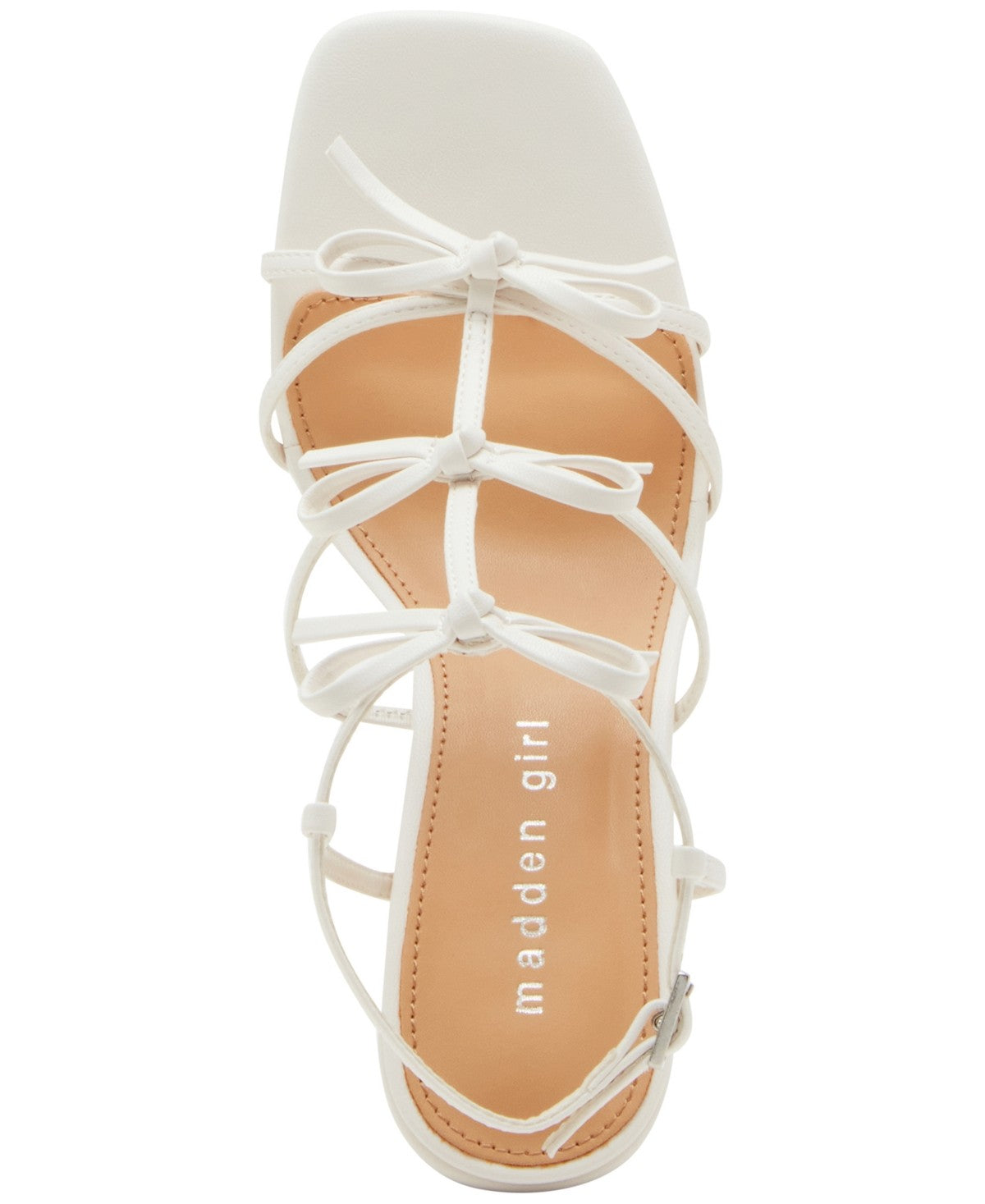 Madden Girl Lovelyy Dress Sandals Ecru Size 9.5 M