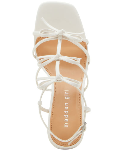 Madden Girl Lovelyy Dress Sandals Ecru Size 9.5 M