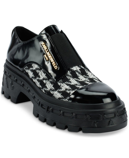 Karl Lagerfeld Paris Lakely Loafer Flats Black/White Size 7.5MUS