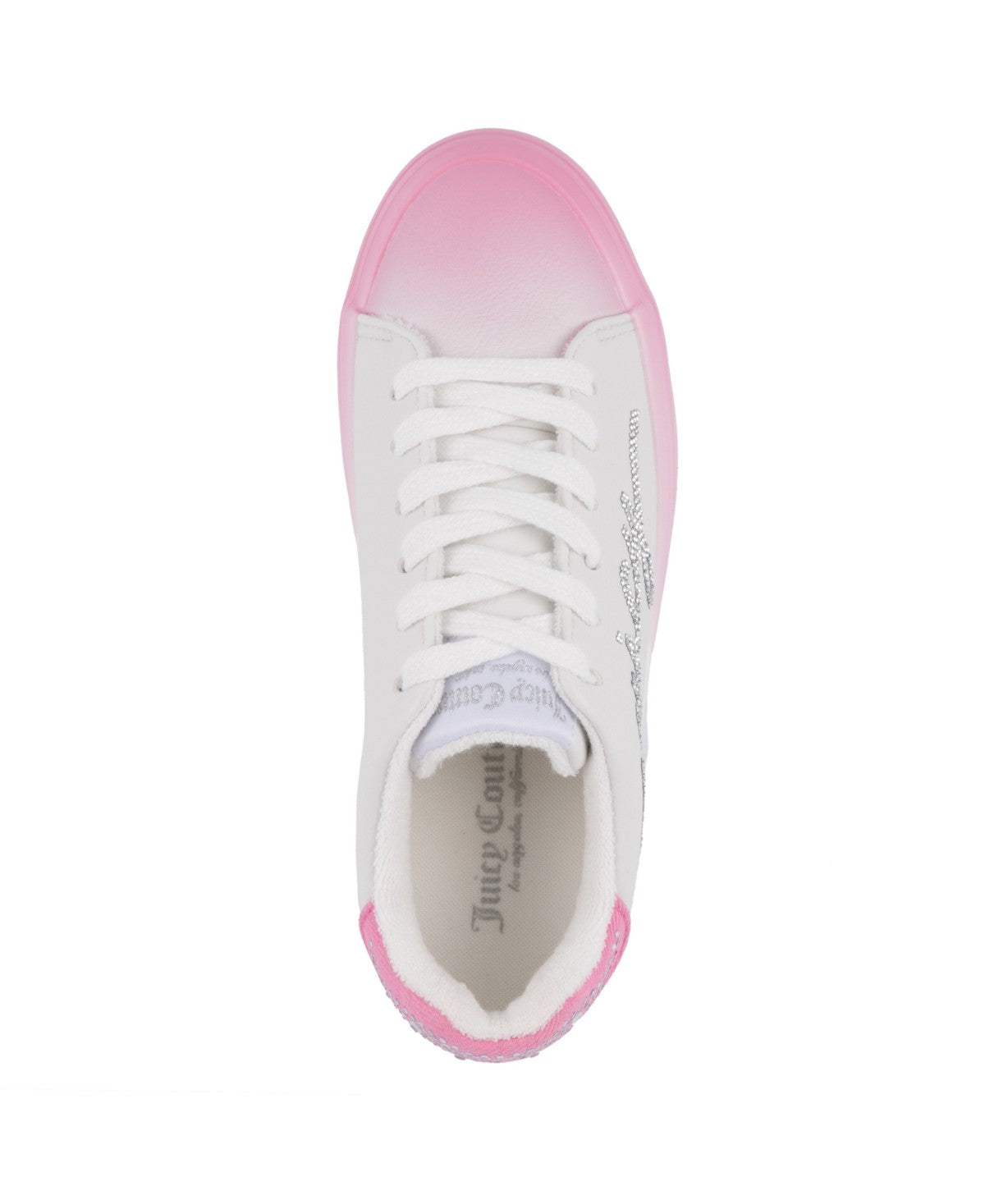 Juicy Couture Auerlie Embellished Sneakers White/Pink Size 6MUS