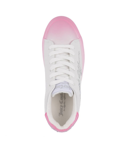 Juicy Couture Auerlie Embellished Sneakers White/Pink Size 6MUS