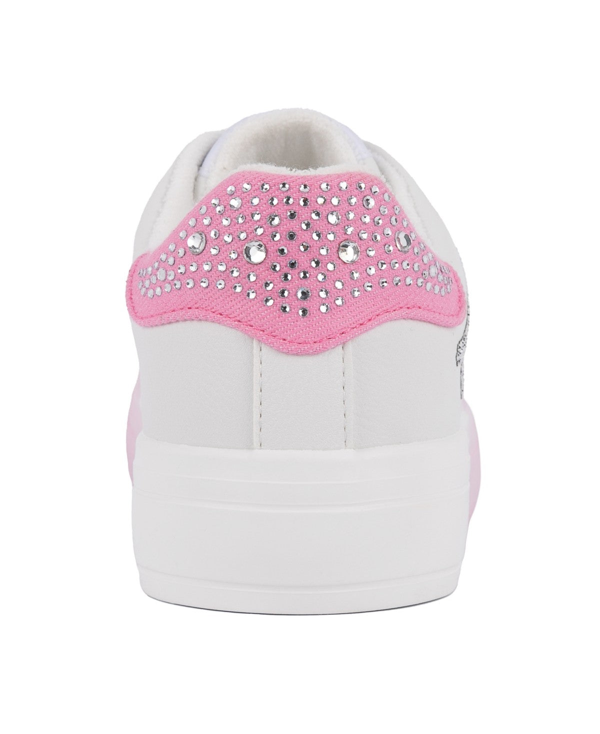 Juicy Couture Auerlie Embellished Sneakers White/Pink Size 6MUS