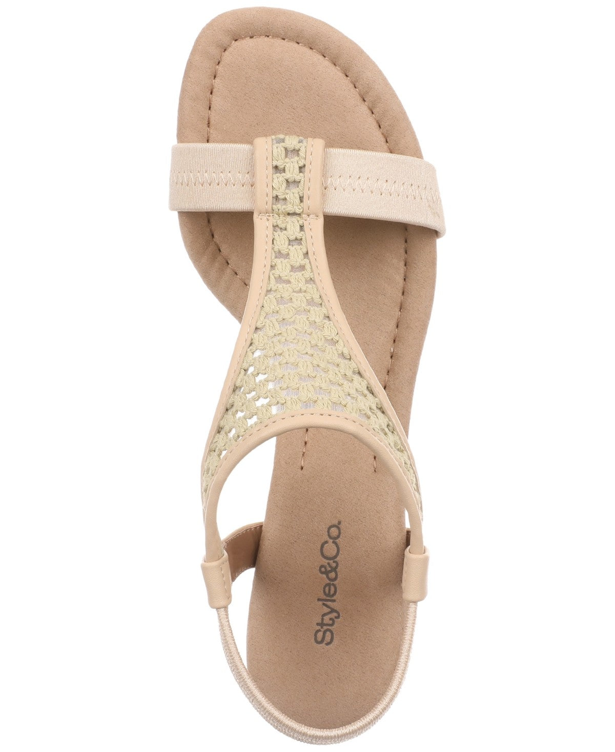 Style & Co Vacanzaa Wedge Sandals, 6.5MUS - Creme Raffia