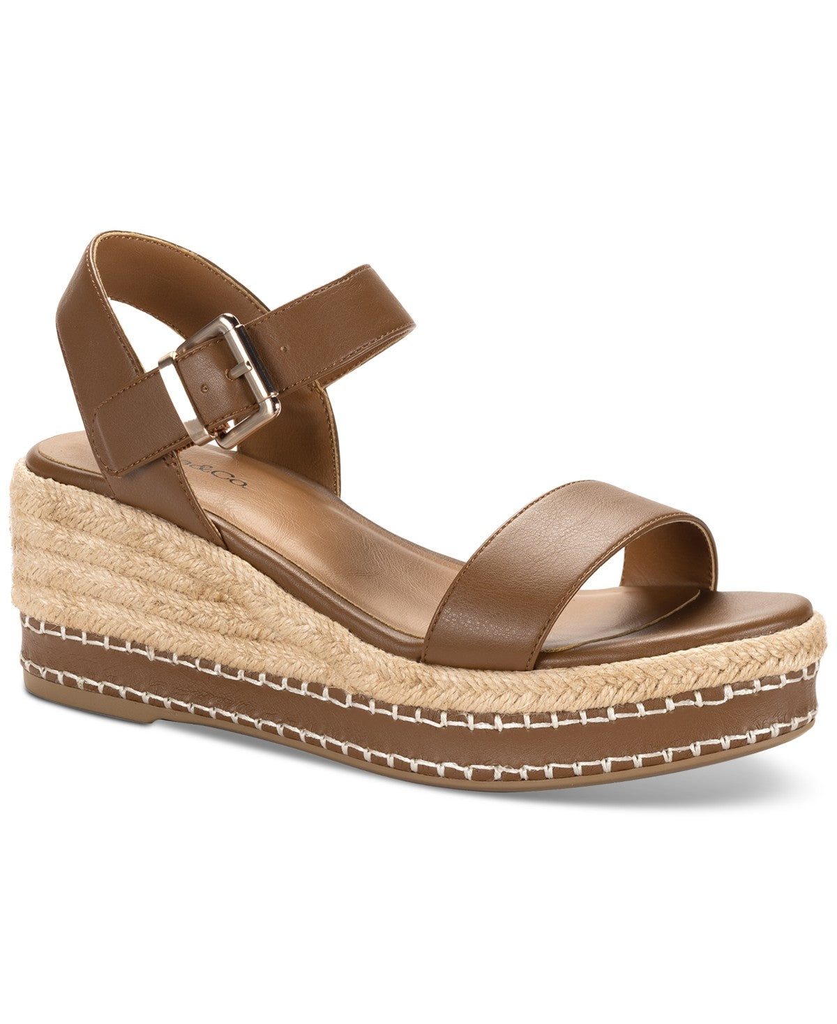 Style & Co Women's Hawkinns Wedge Sandals - Bison
