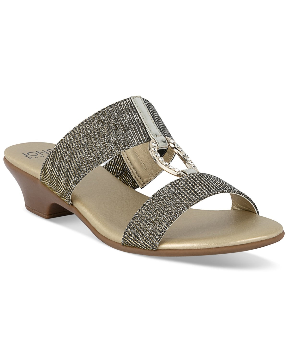 Jones New York Eanna Dress Sandals Silver/Gold, Size 9.5MUS