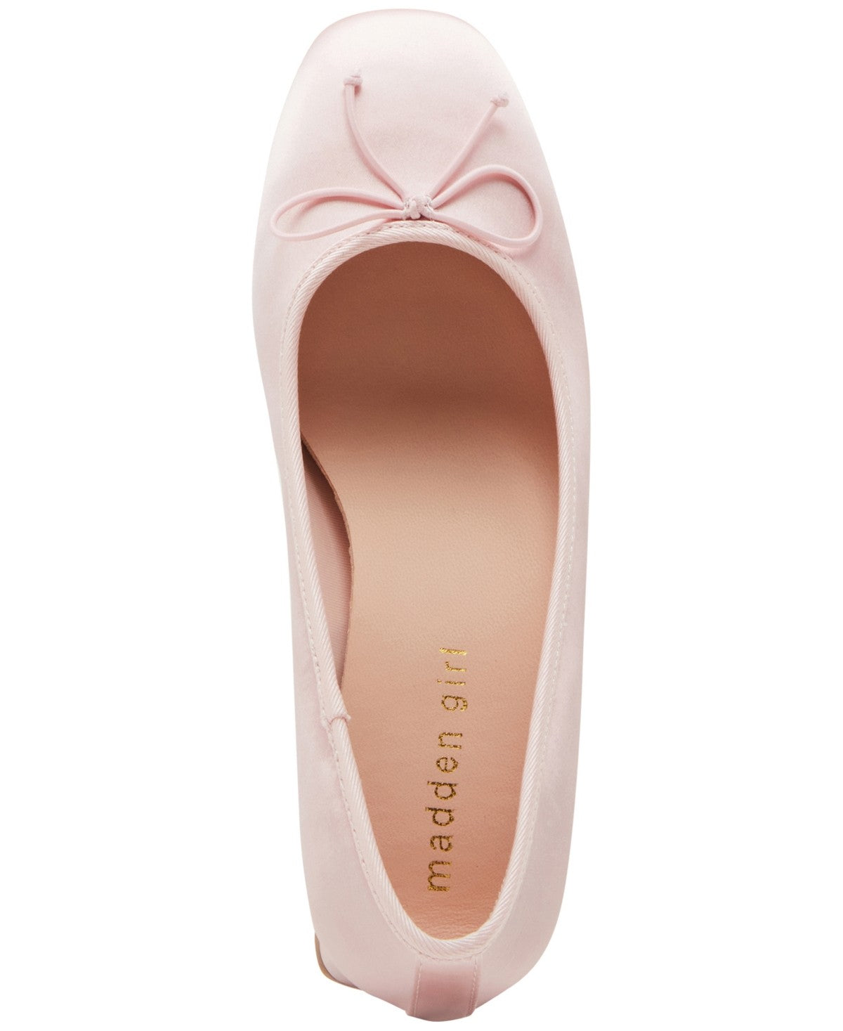 Madden Girl Emily Ballet Pumps Pink Satin 5.5MUS