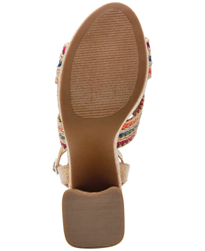 DV Dolce Vita Waylan Raffia Platform Sandals, 7.5MUS - Rainbow