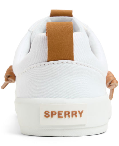 Sperry Bermuda Beach Twill Sneakers White, Size 8.5US