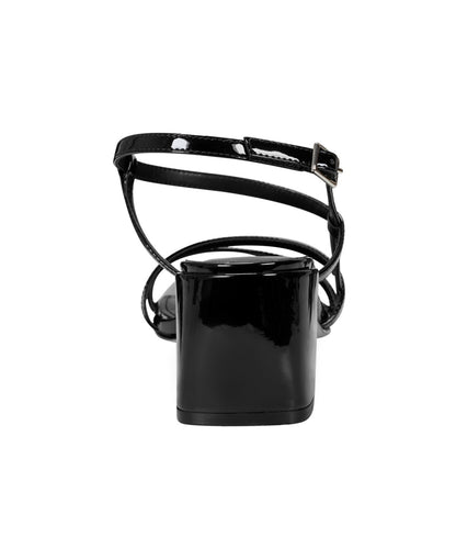 Marc Fisher Jeci Strappy Dress Sandals Black Patent Size 7MUS