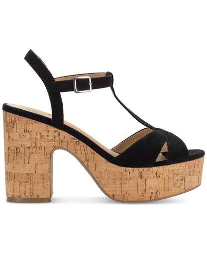 Wild Pair Jillien Platform Sandals, Size 5.5MUS - Black