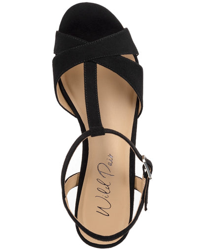 Wild Pair Jillien Platform Sandals, Size 5.5MUS - Black