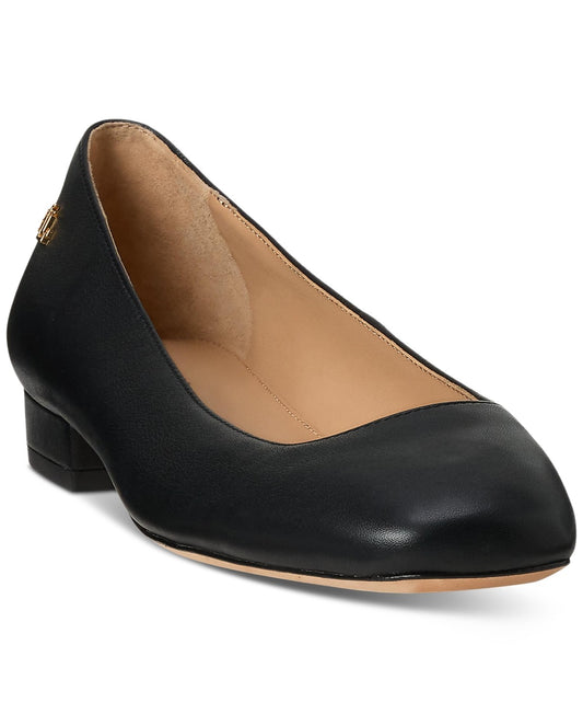 Lauren Ralph Lauren Emellie Ballet Flats Black, Size 11MUS