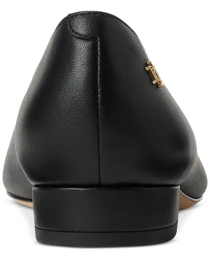 Lauren Ralph Lauren Emellie Ballet Flats Black, Size 11MUS