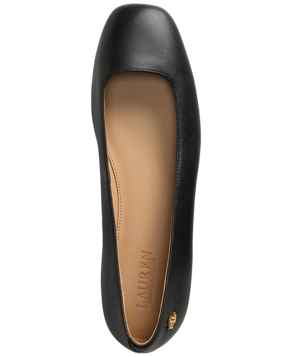 Lauren Ralph Lauren Emellie Ballet Flats Black, Size 11MUS