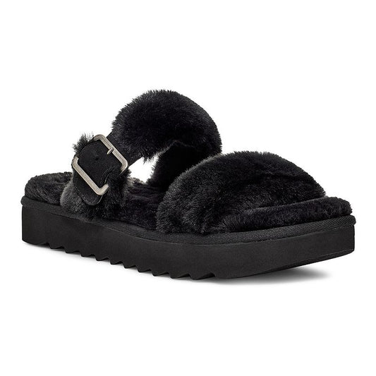 KOOLA Women's Furr-ah Slipper Black, Size 9