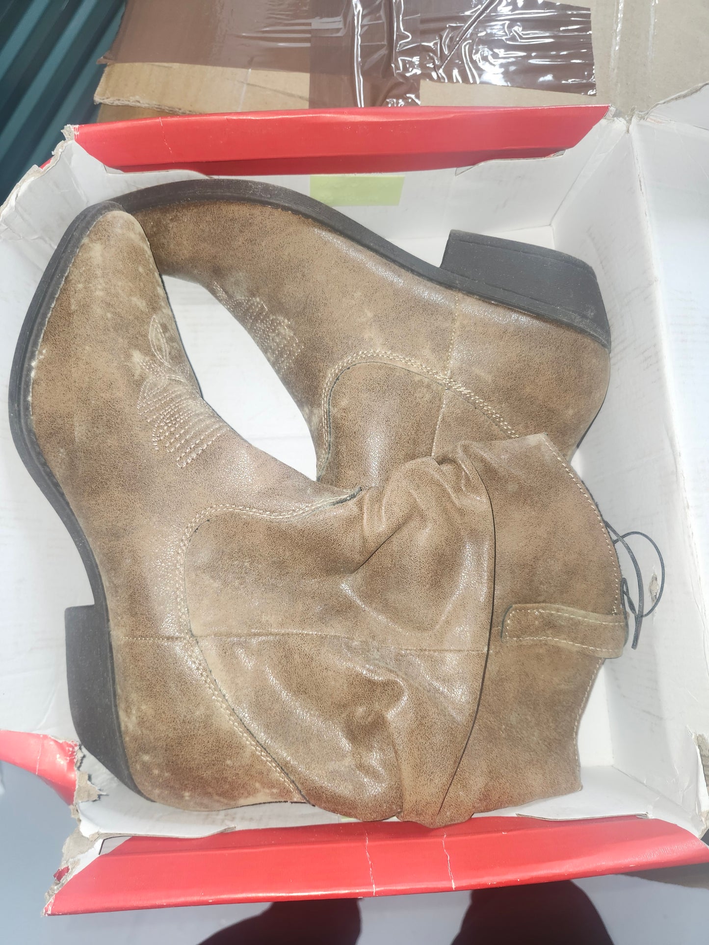 Style & Co. Womens Western Boots Dannaa Faux Leather US 10