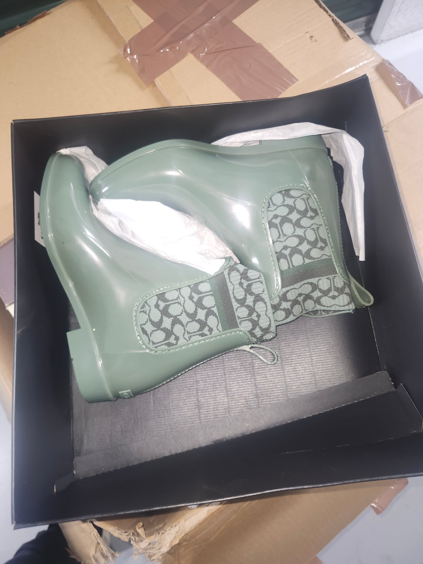 Coach Rivington Rubber G5254 Green Size 7