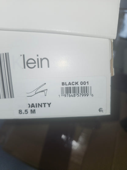 Calvin Klein Dainty Women's Black Patent Leather Shoes 8.5 M