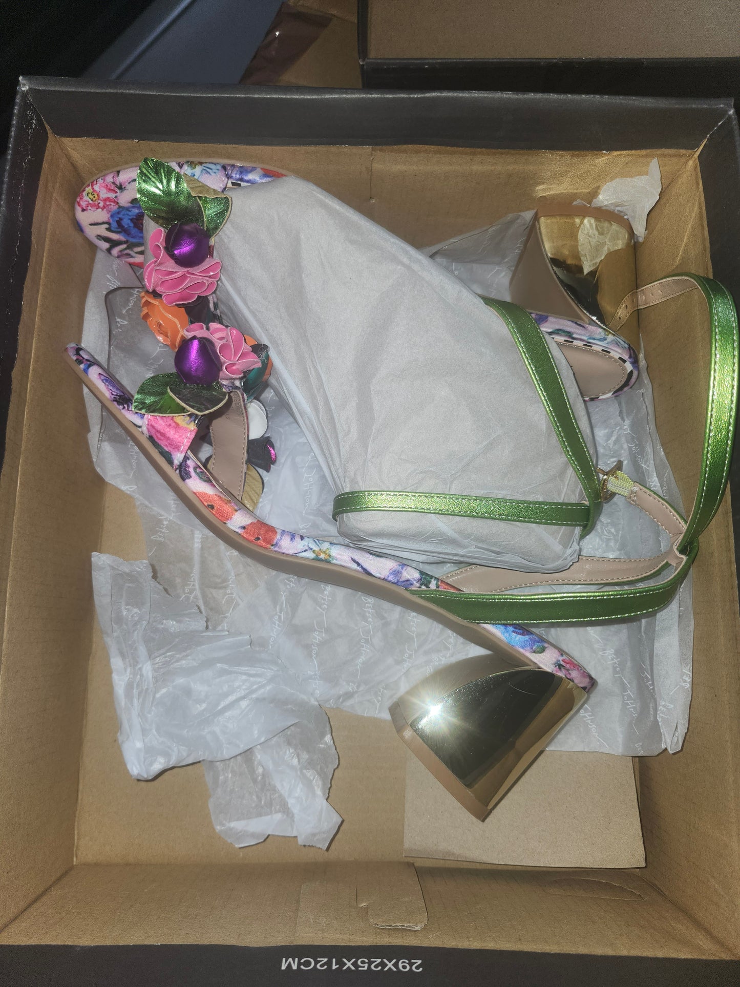 Betsey Johnson Women's Darcee Floral Two-Piece Dress Sandals - Pale Pink Floral. 7.5