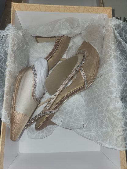 Jewel Badgley Mischka Women's Tammy Mesh Slingback Pumps - Blush Mesh