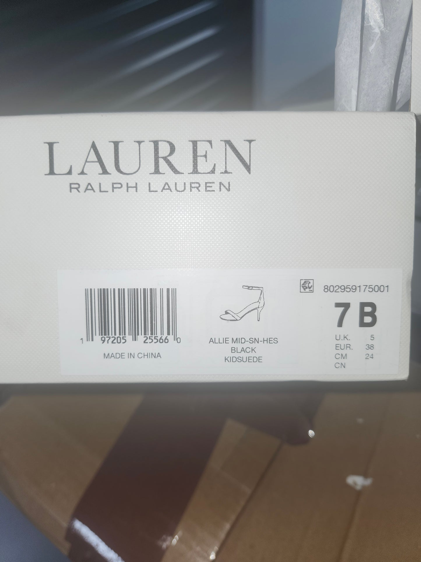 Lauren Ralph Lauren Allie Mid-Heel Suede Sandals, Size 7