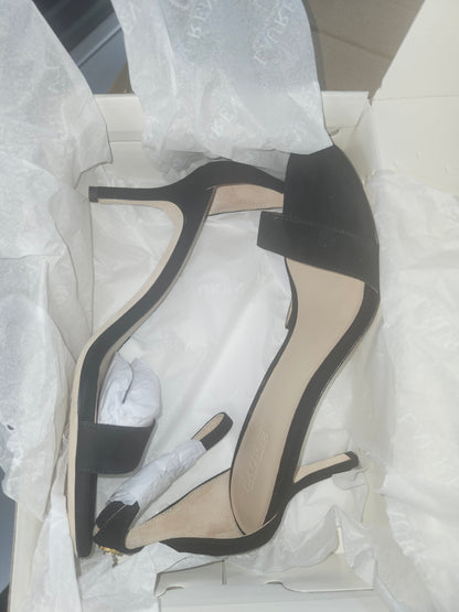 Lauren Ralph Lauren Allie Mid-Heel Suede Sandals, Size 7