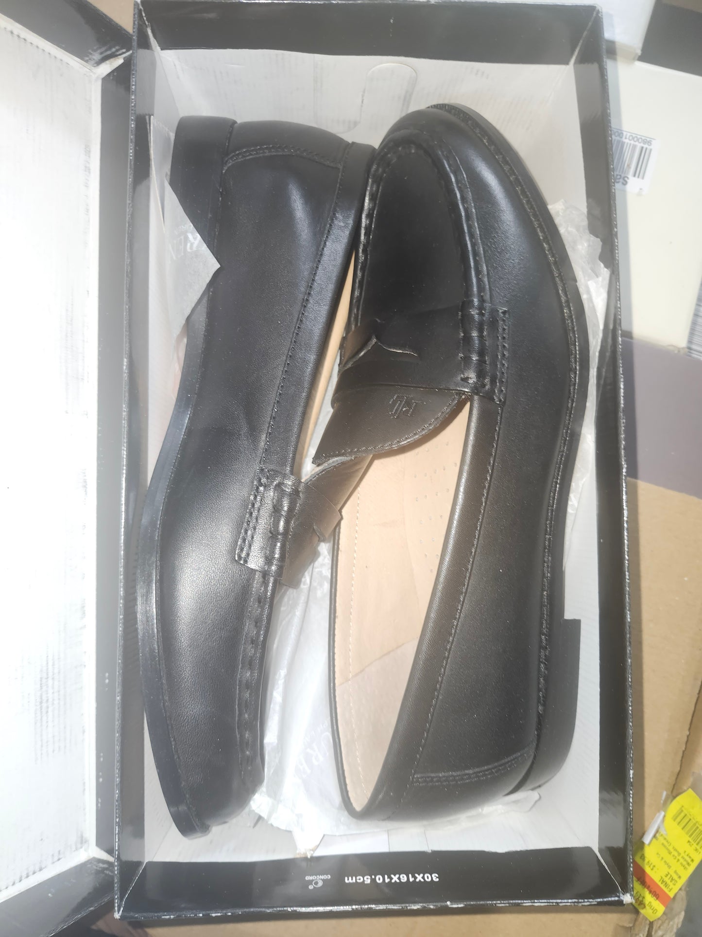 Lauren Ralph Lauren Wynnie Loafer, Black Leather, Size 10 B