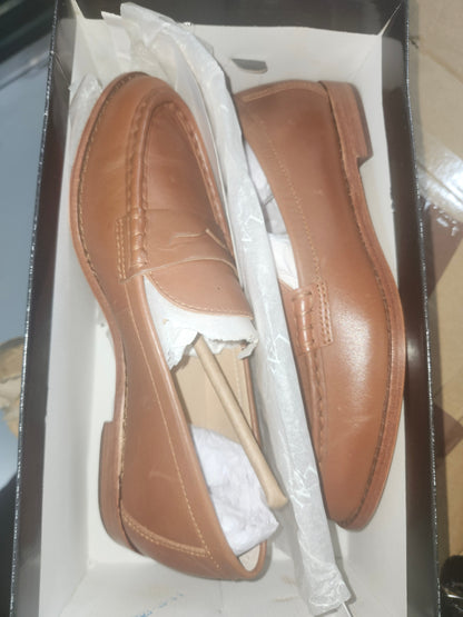 Lauren Ralph Lauren Wynnie Loafer, Deep Saddle Tan, Size 7B